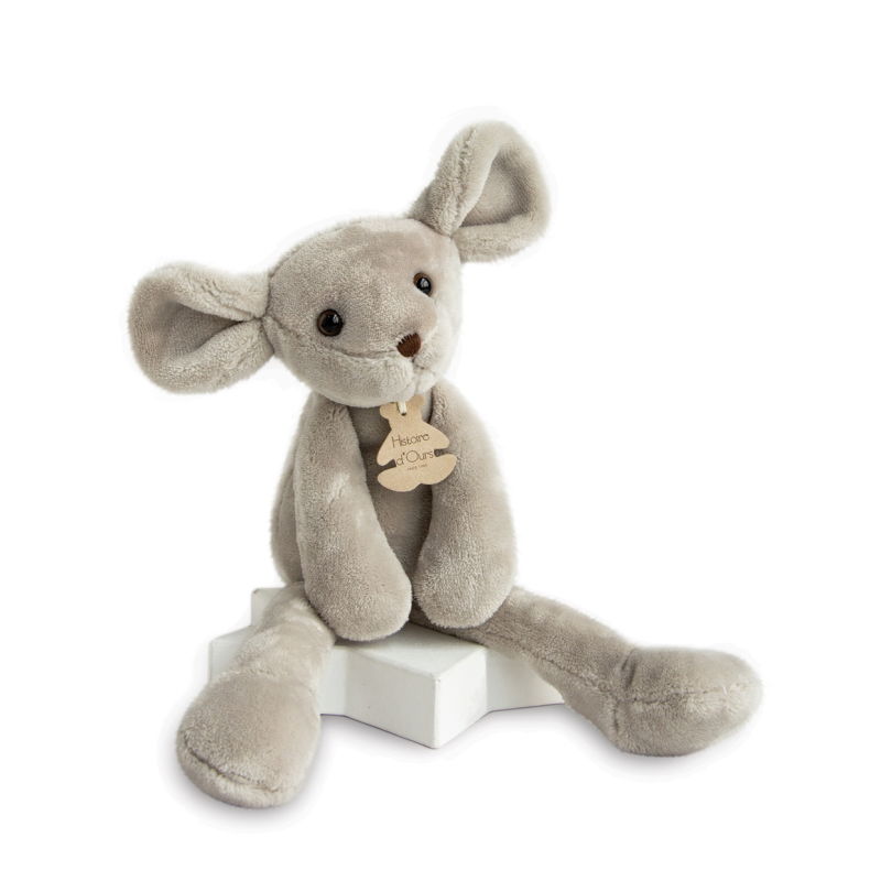   sweety peluche souris gris 